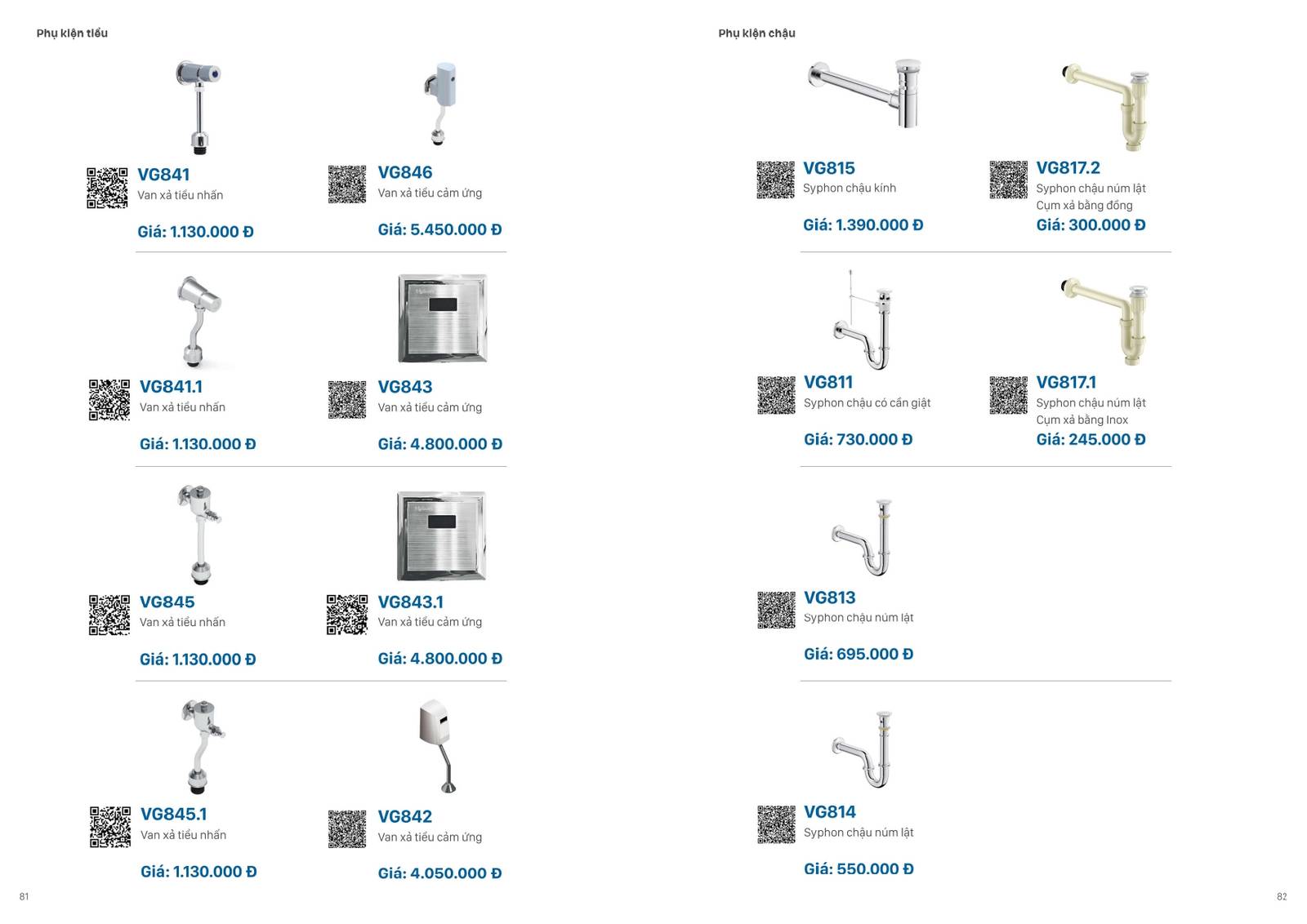 Catalogue và Bảng giá Thiết bị vệ sinh VIGLACERA mới nhất 2025 /Page 41